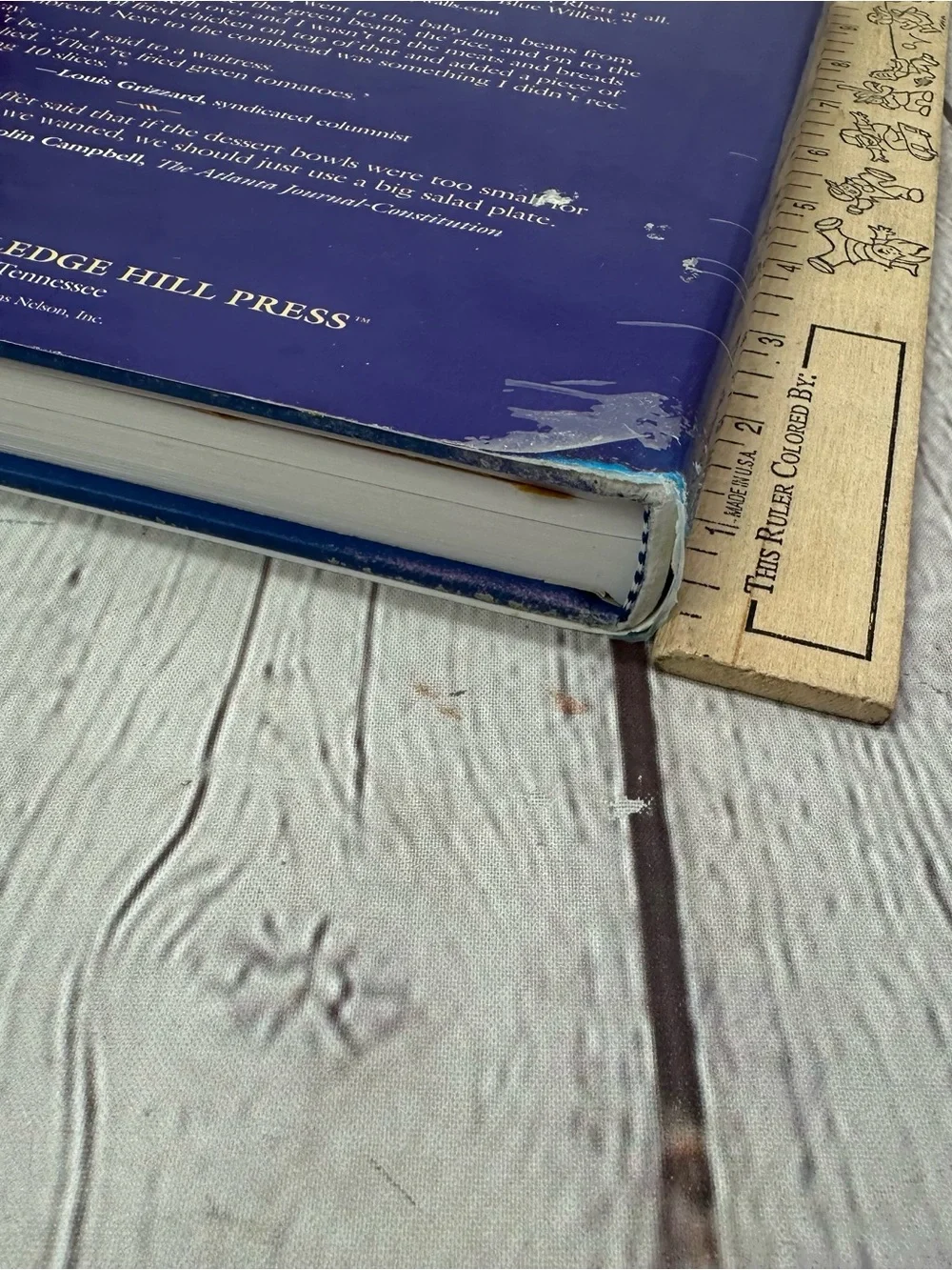 Cookbook by Jane & Michael Stern - Cream and Blue
